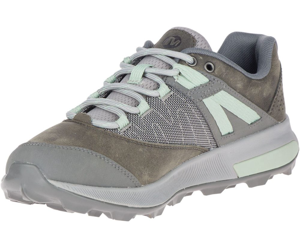 Merrell Hiking Shoes Grey - Zion - Womens 76AZPNWXM